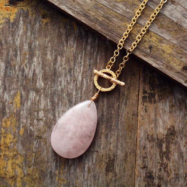 Colar de Quartzo Rosa Clássico