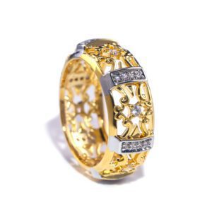 Anel de Casamento de Zircônio