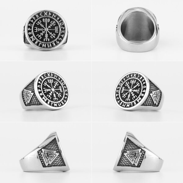 Anel Viking Prata Vintage - Imagem 5