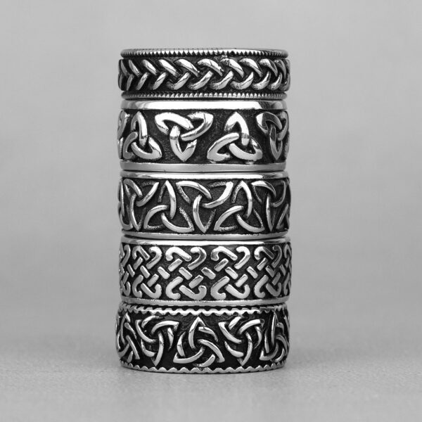 Anéis Celtic Knots viking  em aço inoxidável - Imagem 2