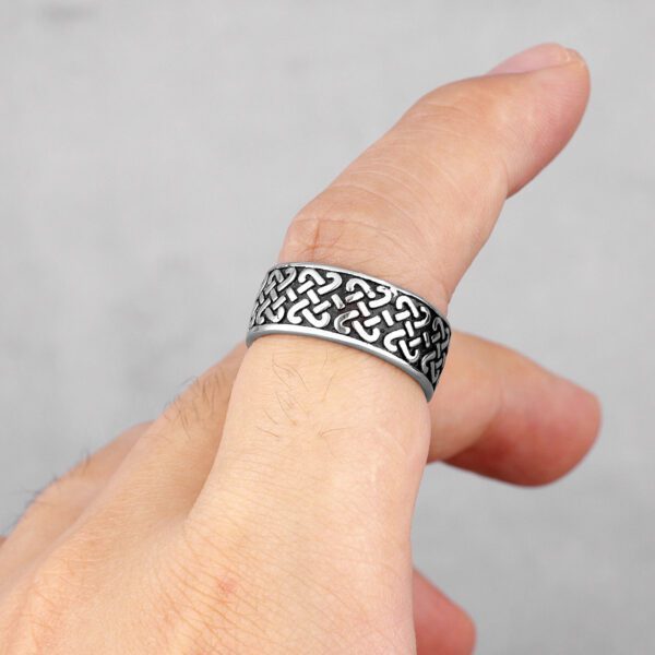 Anéis Celtic Knots viking  em aço inoxidável - Imagem 6