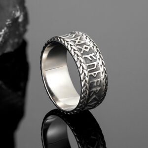 Anel  Vikings Norse Runes Vintage