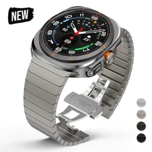 Pulseira de aço inoxidável para samsung galaxy watch ultra 2025 47mm banda luxo pulseira de metal para samsung galaxy ultra 47